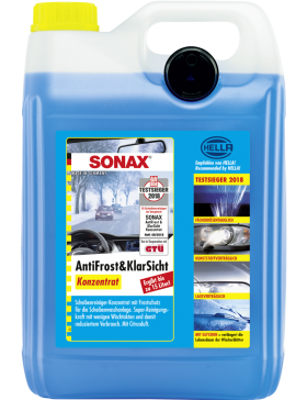 Lichid parbriz iarna concentrat SONAX AntiFreeze & Clear View 1:3 5L
