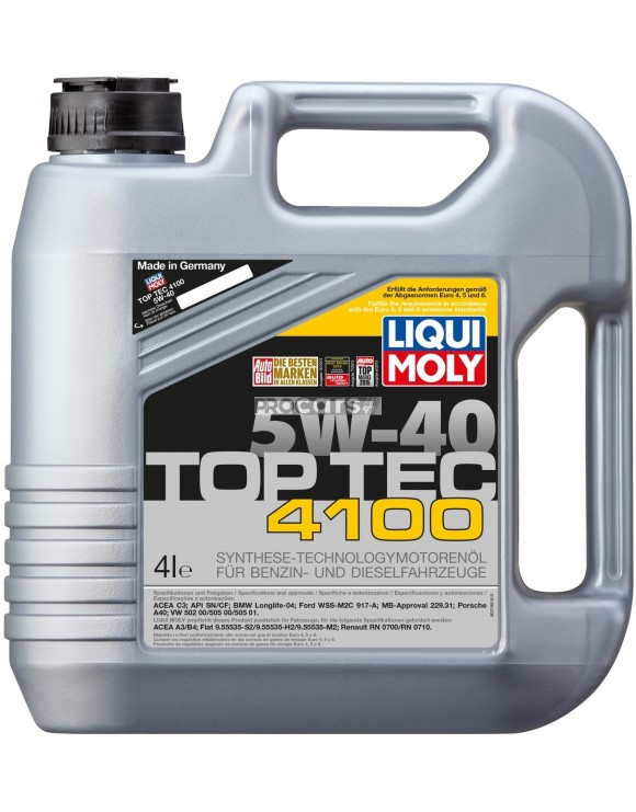 Ulei Motor Liqui Moly TOP TEC 4100 5W40 4L