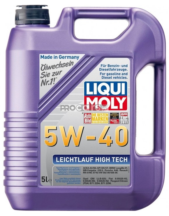 Ulei Motor Liqui Moly Leichtlauf High Tech 5W40 5L