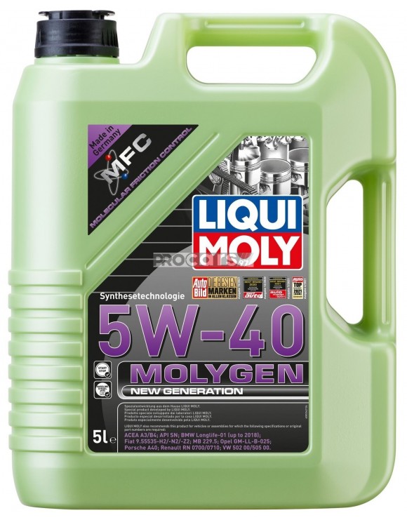 Ulei Motor Liqui Moly Molygen New Generation 5W40 5L