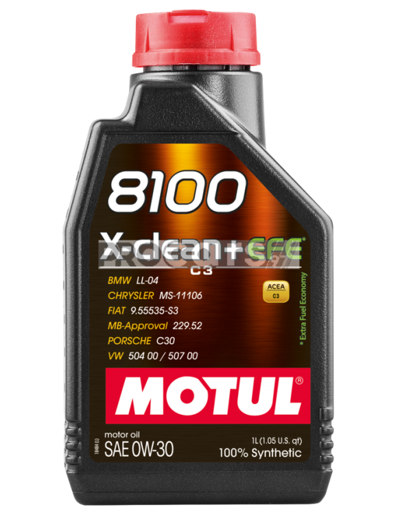 Ulei motor Motul 8100 X-Clean+ EFE 0W30 1L