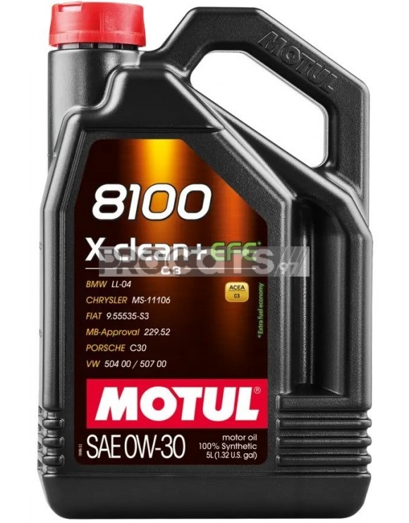 Ulei motor Motul 8100 X-Clean+ EFE 0W30 5L