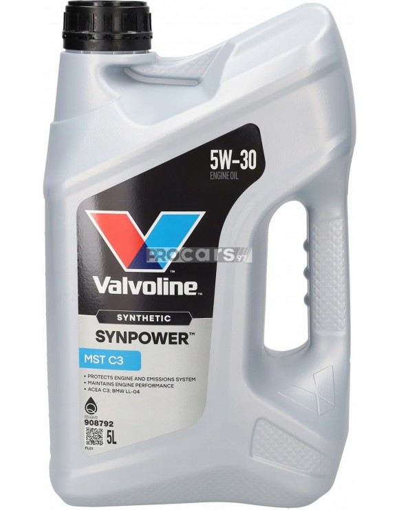 Ulei motor Valvoline SYNPOWER MST C3 5W30 5L (BMW Longlife-04)