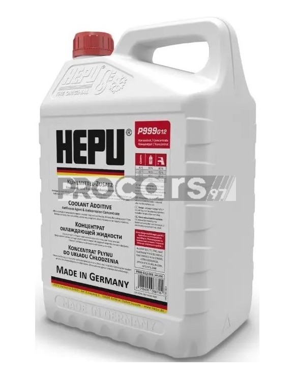 Antigel concentrat rosu G12 HEPU 5L