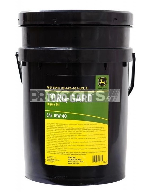 Ulei motor John Deere Torq Gard 15W-40 E5 20L