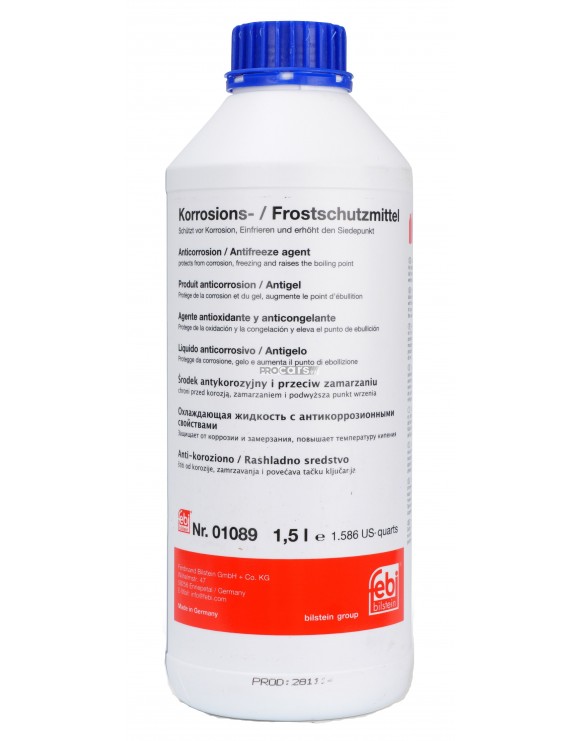Antigel concentrat albastru G11 FEBI 1,5L